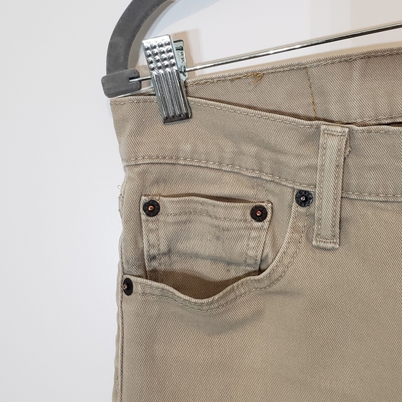 Levi's 511 Slim Fit Tan Mid Rise Jeans With Stretch 29 X 32 - Picture 16 of 16